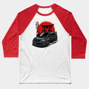 Subaru STI Black Baseball T-Shirt